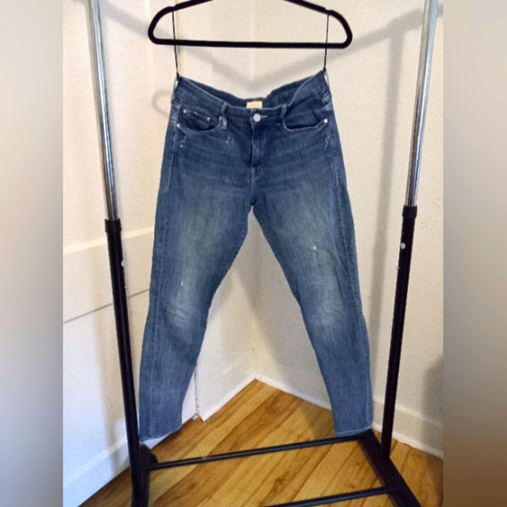 MOTHER Denim Jean's The Looker 29 Double Time Wash Discontinued Rare